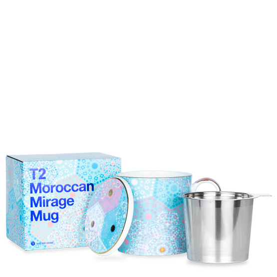 MOROCCAN MIRAGE MUG WITH INFUSER REMIX BLUE - Aussie Premier