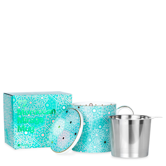 MOROCCAN MIRAGE MUG WITH INFUSER SEAFOAM - Aussie Premier