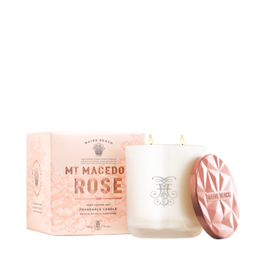 MT MACEDON ROSE FRAGRANCE CANDLE 380G - Aussie Premier