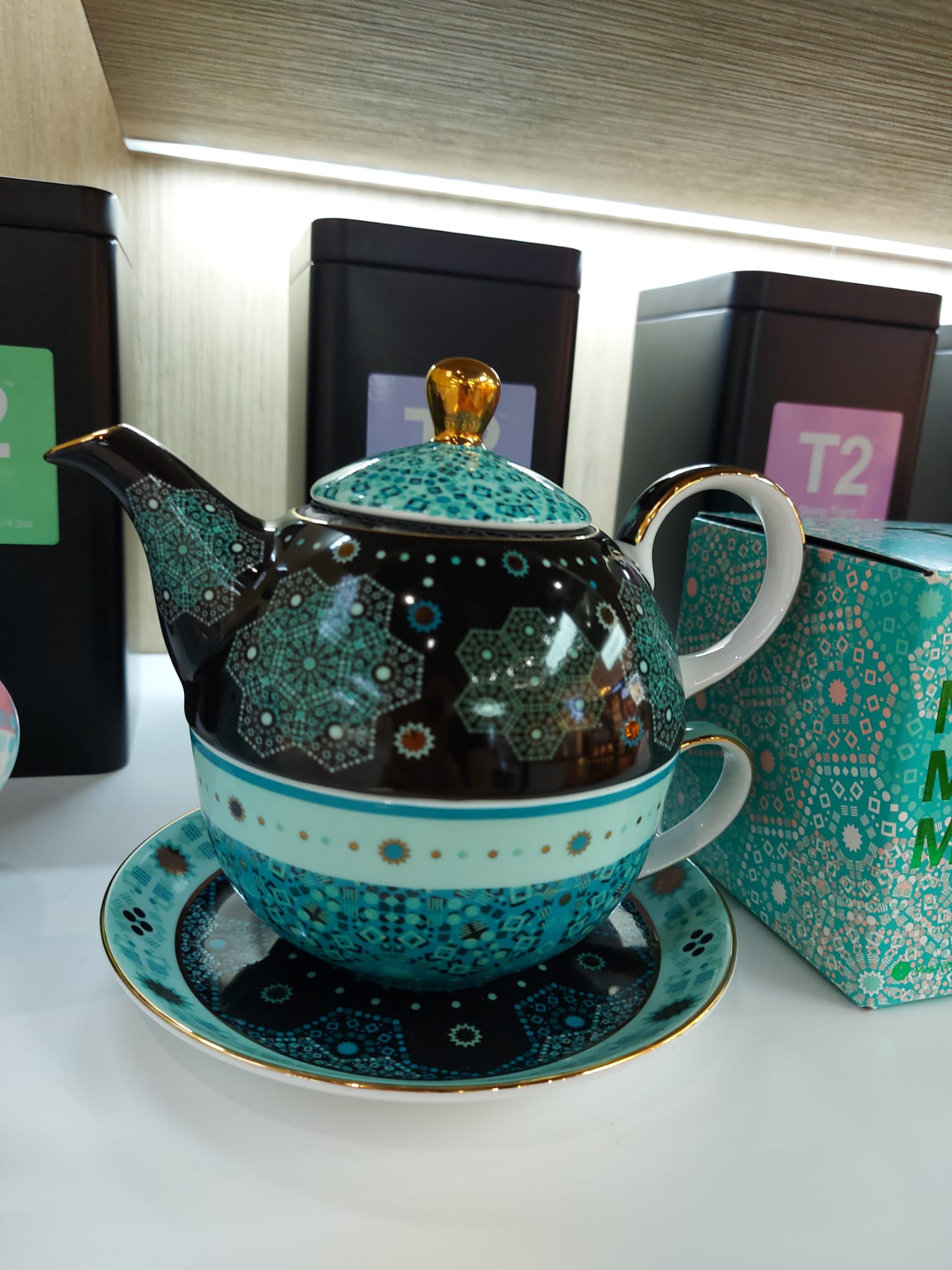 T2 BOXED MOROCCAN TEALEIDOSCOPE TEA FOR ONE GREEN